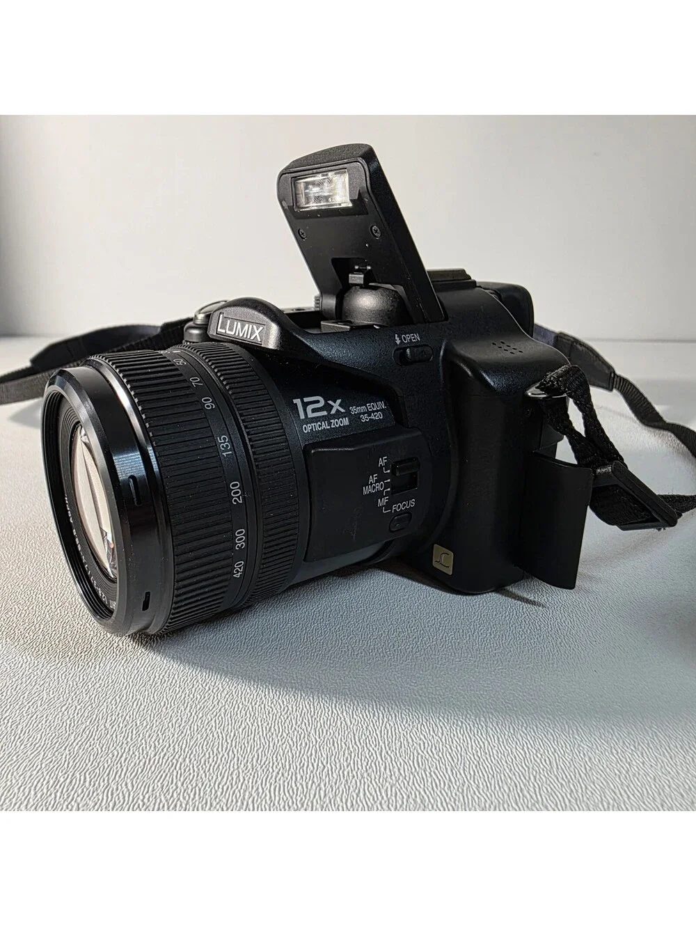 Panasonic LUMIX DMC-FZ50 10.1MP Digital Camera W/ Charger, Hood & Cords